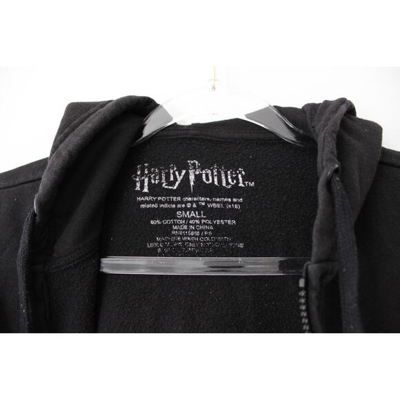 Harry Potter Womens Gryffindor Black Full Zip Front Hoodie Size Small Pre-Owned - Picture 4 of 8
